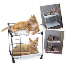 Beliche Cama para Gatos Pet Aramada 45x40cm Preto com Colchonete Soft 