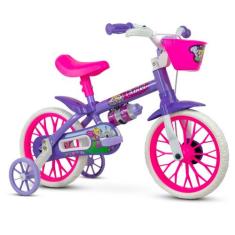 Bicicleta Infantil Aro 12 Freio Tambor 1 Marcha Cestinha Nathor C/ Rod