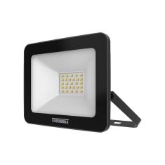 Refletor Taschibra TR Led 30 Slim 30W Preto 3000K Luz Amarela 