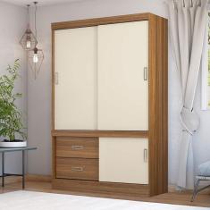 Guarda-Roupa Solteiro Demóbile Estilo II com 3 Portas de Correr e 2 Gavetas