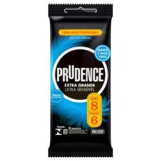Preservativo Prudence Extra Grande Ultra Sensível Leve 8 Pague 6