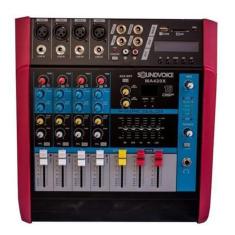 Mesa De Som Amplificada Soundvoice Ma420X - 4 Canais - 400 W