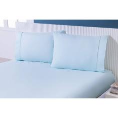 Lençol Queen 3 Peças C/Elástico Percal 100% Algodão 200 Fios