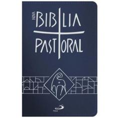Bíblia Sagrada Pastoral - Bolso - Zíper Azul - PAULUS