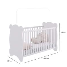 Berço Infantil 7000 Urso Móveis Percasa Branco