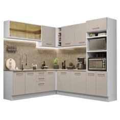 Armário de Cozinha Completa de Canto 459cm Agata Madesa 01