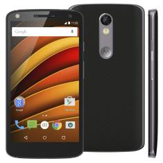 Smartphone Motorola Moto X Force Preto com 64GB, 3GB de RAM, Tela de 5.4'', Dual Chip, Android 5.1, 4G, Câmera 21MP e Processador Qualcomm Octa-Core