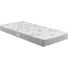 Colchão Solteiro Ecoflex Espuma D23 Ecoline Bordado Bordado 88x188x14cm Cinza