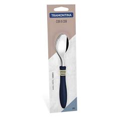 Conjunto colheres para sobremesa 2 peças - Cor Azul - Cor & Cor