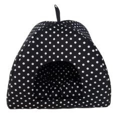 Multiflex Cama para Cão - Cabana Preta de Plástico ou Metal para Ferret Médio - Casinha com Almofada - Cães/Casinha