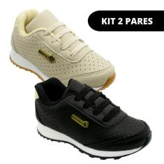 Kit 2 Tênis Infantil Menina Escolar-Feminino