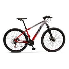 Bicicleta Fuji TKZ Quadro 17" em Alumínio 21 Marchas Freio a Disco Aro 29 Suspensão Mecânica