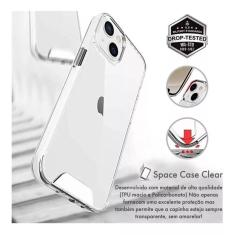  Capa Capinha Hybrid Space Anti-Impacto Clear P/ Iiphone 15 Plus 
