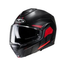 Capacete Hjc I100 180 Beis Preto Cinza Escuro E Vermelho 58 [F016]