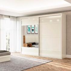 Roupeiro Casal 02 Portas de Correr 2,67m MDF Dalla Costa - Dalla Costa