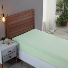 Lençol Cama Solteiro 100% Algodão com Elástico Percal 300 Fios Hotel P