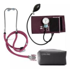 Aparelho De Pressao Esfigmomanometro + Esteto Pamed Duplo - P.A.MED,  
