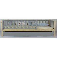 Bicama Montessoriana Solteiro Base Colorida Madeira Maciça Pinus - Pip