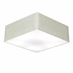 Plafon Quadrado Vivare Md-3002 Cúpula Em Tecido 15/50x50cm -