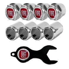 Bico De Pneu Anti Furto Cromado Fiat