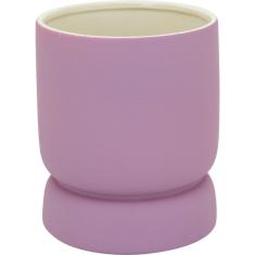 Cachepô 17X14X14Cm Cerâmica Lilás