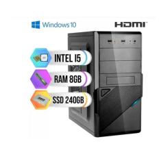 Computador PC CPU Intel Core i5 8GB SSD 240GB Windows 10 HDMI Full HD 