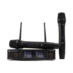 Microfone Profissional de Mão Duplo Sem Fio K502M - KADOSH