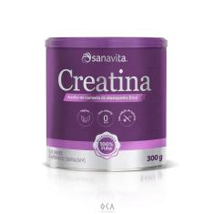 Creatina Monohidratada Musculação Sabor Neutro Sanavita 300G