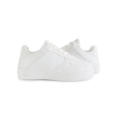 Tênis Infantil Mini Ar juvenil Confortável Escola Passeio, Branco, 30