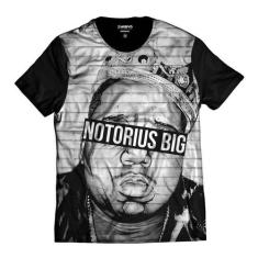 Camiseta Biggie Notorious Big Rapper Hip Hop King - Di Nuevo, Preto, G