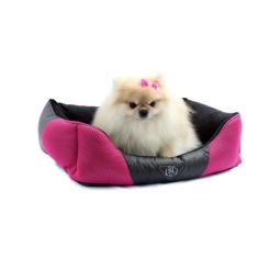Cama Conforto Telada para Cachorro e Gato Pet - Bichinho Chic, Rosa, M