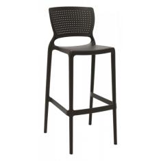 Banqueta Safira Alta Bar Marrom Tramontina