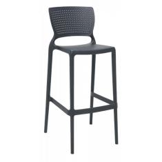 Banqueta Safira Alta Bar Grafite Tramontina