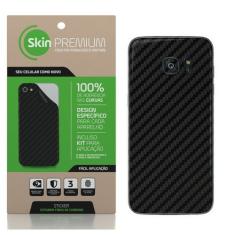 Skin Premium - Fibra de Carbono para Samsung Galaxy S7 Edge Vermelha (Preto)