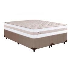 Cama Box King: Colchão Molas Ensacadas Herval MasterPocket Kiev + Base CRC Courano Clean(193x203)