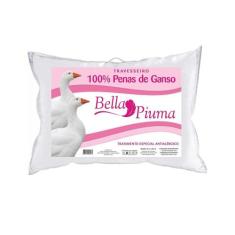 Travesseiro Antialérgico 100% Penas Bella Piuma 50X70cm Branco - Daune