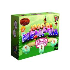 Brinquedo Jogo Da Memória Em Mdf Fadas 24 Peças +3 Anos