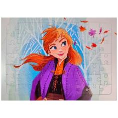 Quebra Cabeça Frozen Elsa Anna Olaf Brincar Neve Disney 63Pç - Etitoys