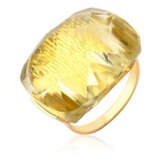 Anel Pedra Natural Green Gold Ouro 18k Puro - MAEHLER JOIAS, 28, Doura