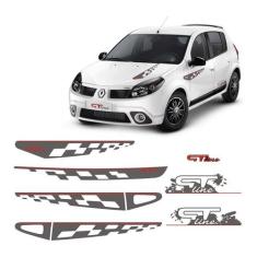 Kit Faixa Sandero Gt Line 2011 Adesivo Lateral Traseiro Capô - Resitan