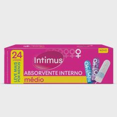 Absorvente interno intimus discreto médio - 24 unidades