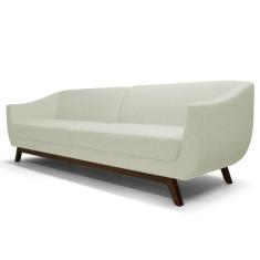 Sofá Atenas 3 Lugares 230cm C26 Corino Bege - Domi