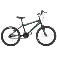 Bicicleta Masculina Infantil Passeio Aro 20 Wendy Vbrake, Preto, Verde