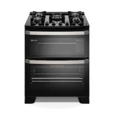 Fogão Electrolux Experience FE5DB 5 Bocas Mesa de Vidro Forno Duplo PerfectCook360 Preto