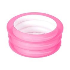 3 Piscina Banheira Circulo Redonda 80l Resistente Mor Rosa