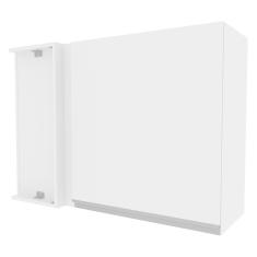 Armário Aéreo de Canto Glamy 1 Porta Branco Madesa 