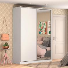Guarda-Roupa Nova Mobile Magic com 2 Portas de Correr, 3 Gavetas e Espelho