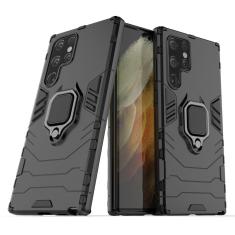Capa Case Capinha Samsung S22 Ultra - 4em1 Protetora Anti Impacto Queda Armor Militar Protetora Anel de dedo e Base