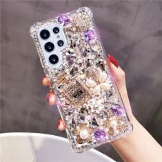 Strass capa de telefone caso para samsung galaxy s24 s23 s22 ultra s21 plus s20 fe nota 20 10 plus s10, estilo 1, para galaxy s21 fe