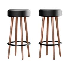 Kit 2 Banquetas Berlin 70cm Couríssimo - Salaone